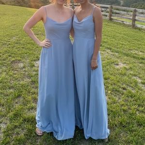 Azazie Dusty Blue bridesmaid dress